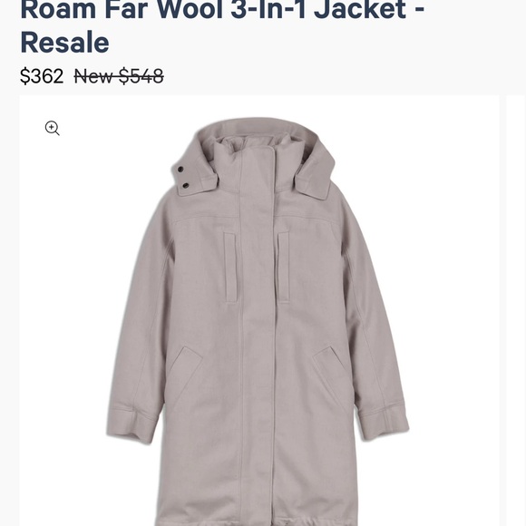 Lululemon Roam Far Wool 3-in-1 Jacket - Picture 16 of 16